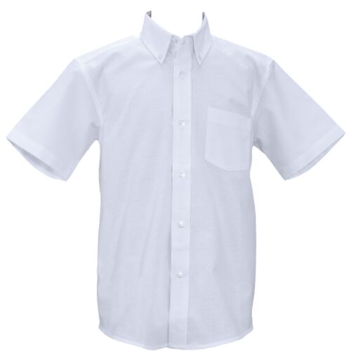 BOYS Button Down Short Sleeve Shirt Sizes Husky 10-20 Thumbnail