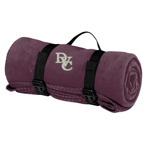 Fleece Blanket with Strap, DVC_Team_Gray/White Thumbnail