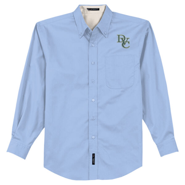 Adult Long Sleeve Easy Care Shirt, DVC_Team_Gray/Hunter Thumbnail