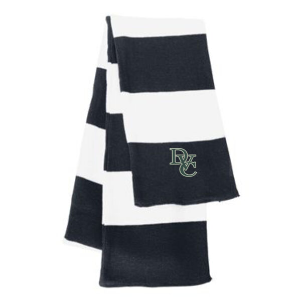 Rugby Striped Knit Scarf, DVC_Team_Gray/Hunter Thumbnail