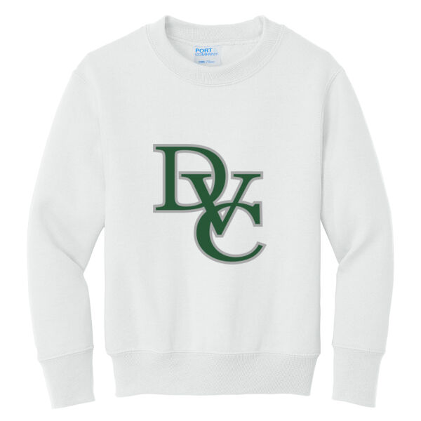 Youth Crewneck Sweatshirt, DVC_Team_Gray/Hunter Thumbnail