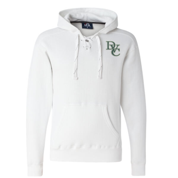 Adult Sport Lace Hooded Sweatshirt, DVC_Team_Gray/Hunter Thumbnail