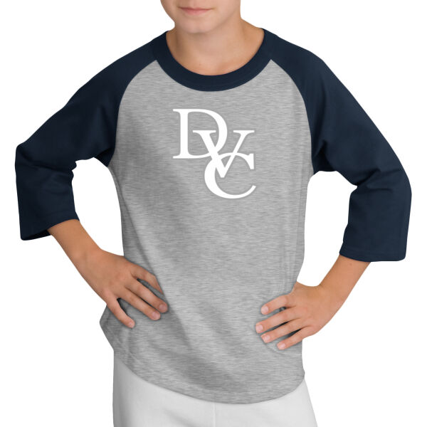 Youth Colorblock Raglan Jersey, DVC_Team_Gray/White Thumbnail