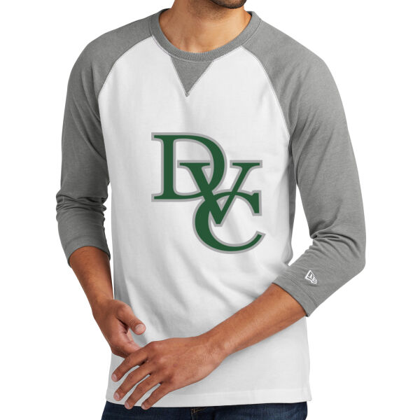  ® Sueded Cotton 3/4 Sleeve Baseball Raglan Tee, DVC_Team_Gray/Hunter Thumbnail