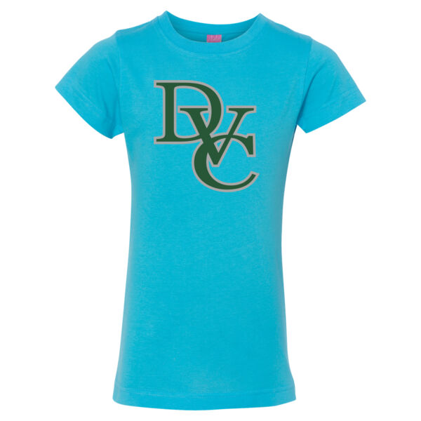 Girls' Fine Jersey Longer Length T-Shirt, DVC_Team_Gray/Hunter Thumbnail