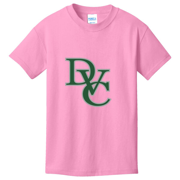 Youth 100% Cotton T Shirt, DVC_Team_Gray/Hunter Thumbnail