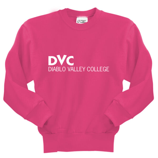 Youth Crewneck Sweatshirt, DVC_White Thumbnail
