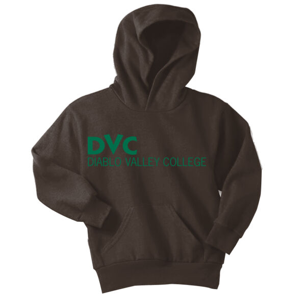 Youth Pullover Hooded Sweatshirt, DCV_Green Thumbnail