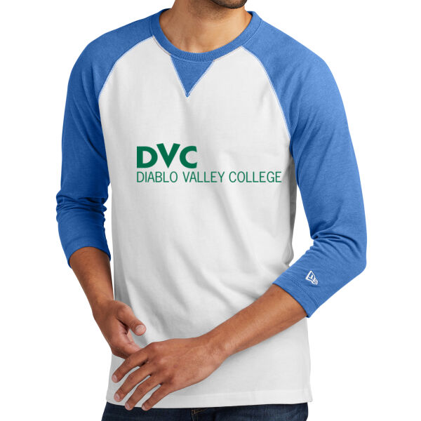 ® Sueded Cotton 3/4 Sleeve Baseball Raglan Tee, DVC_Green Thumbnail