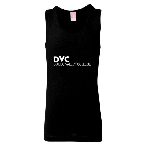 Girls' Fine Jersey Tank Top, DVC_White Thumbnail