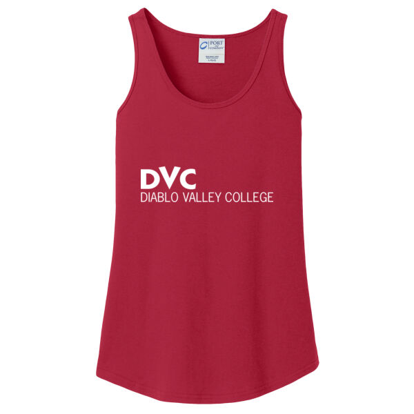 Ladies 5.4 Oz 100% Cotton Tank Top, DVC_White Thumbnail